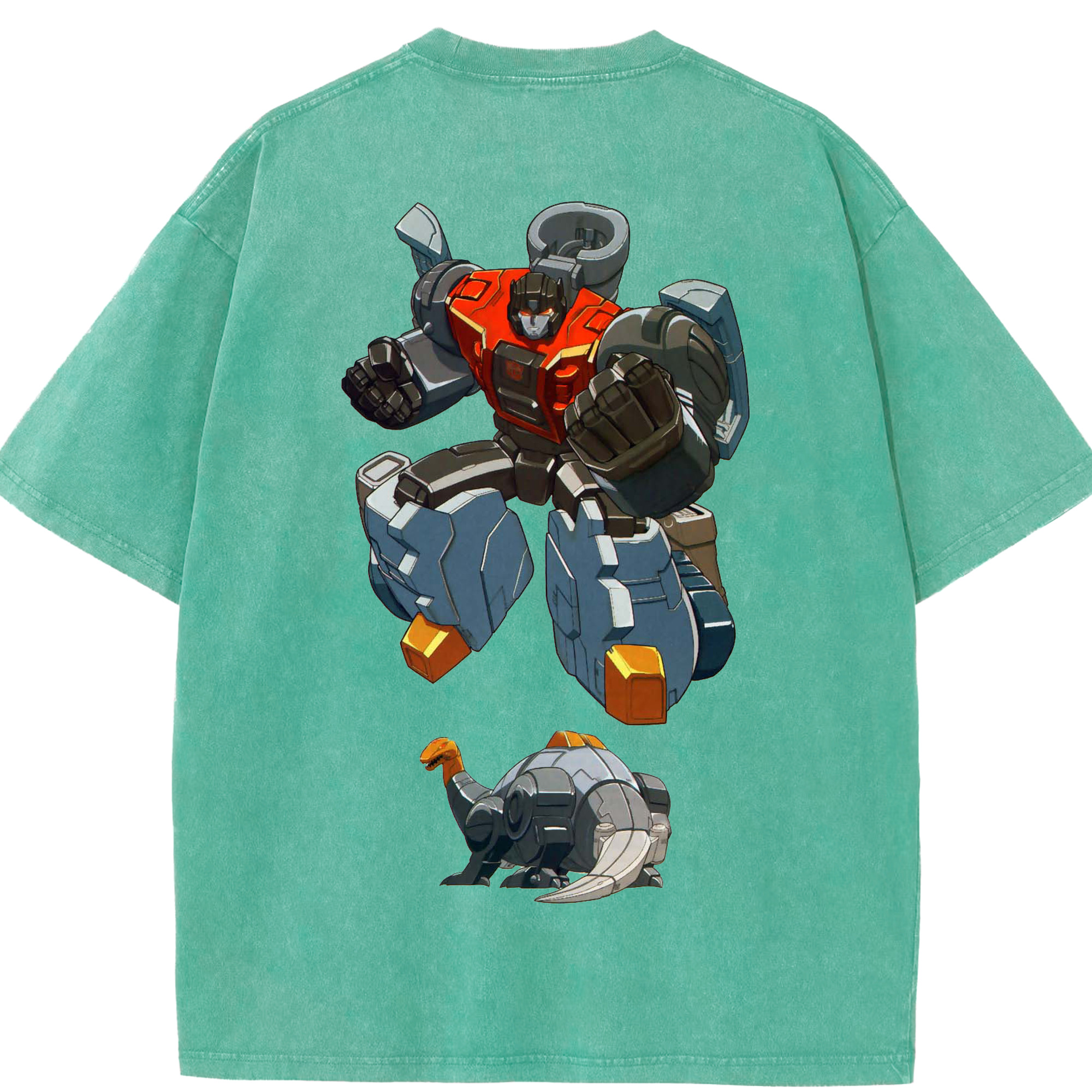 （画像用）  綿100% ヴィンテージ風 半袖Tシャツ（背面プリント）